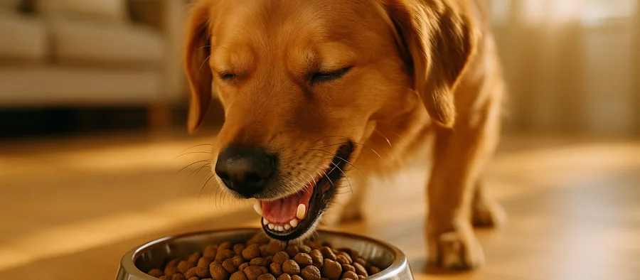 Croquettes Ultra Premium Direct dans une gamelle pour chien