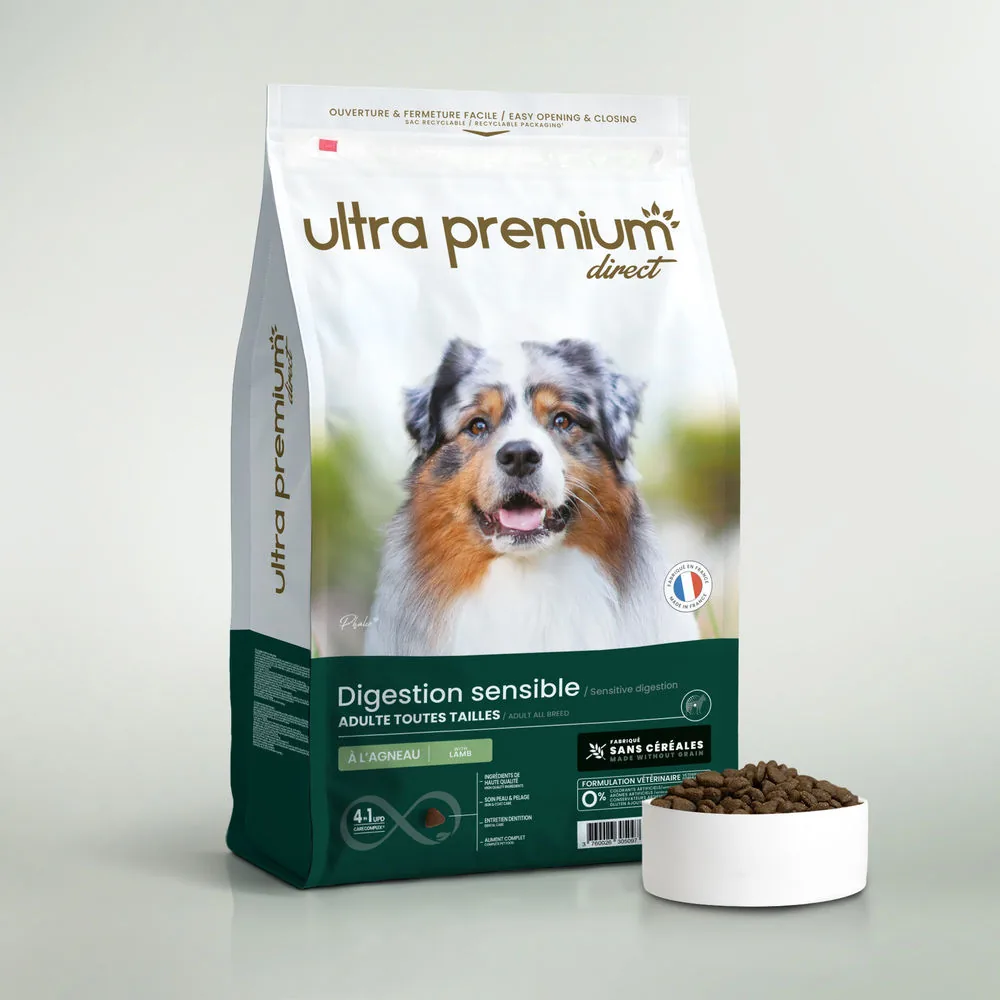 Sac de croquettes sans céréales Ultra Premium Direct pour chien