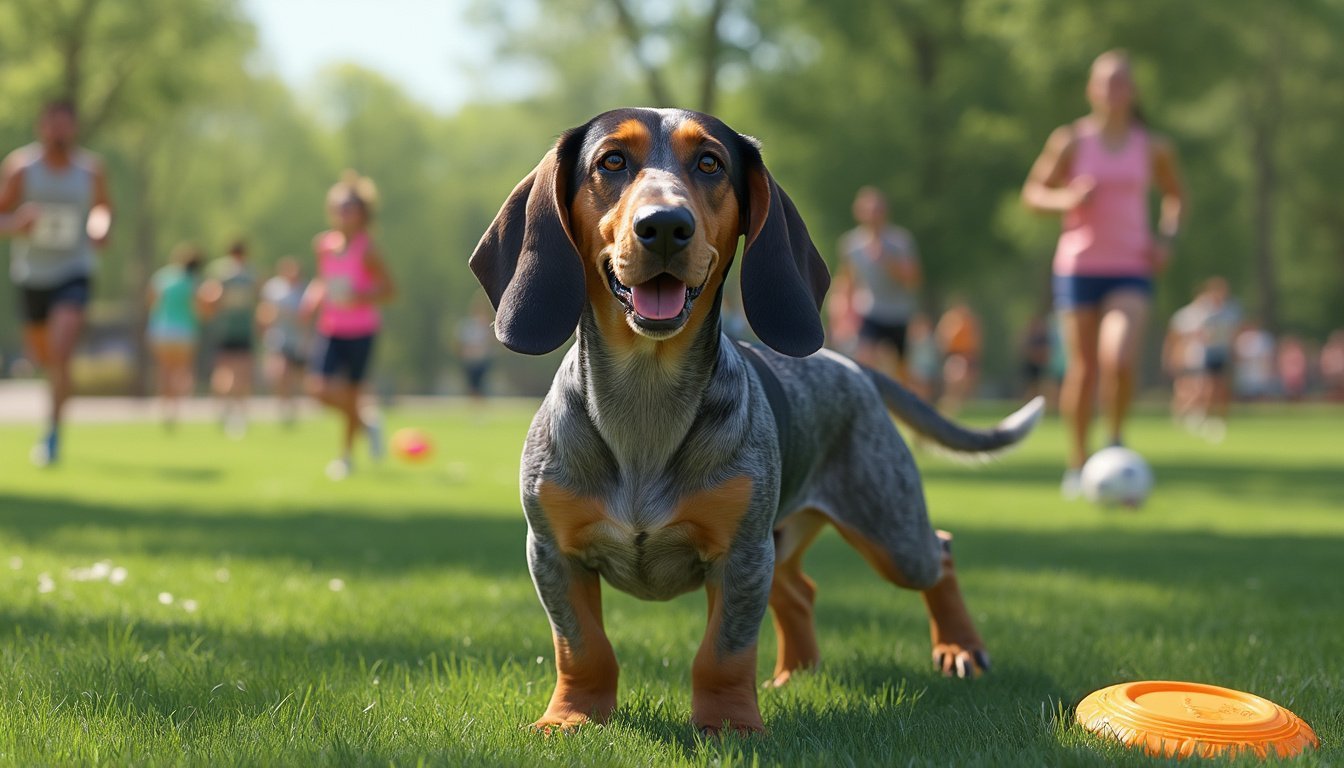 Basset bleu de Gascogne : le compagnon idéal pour les passionnés de sport