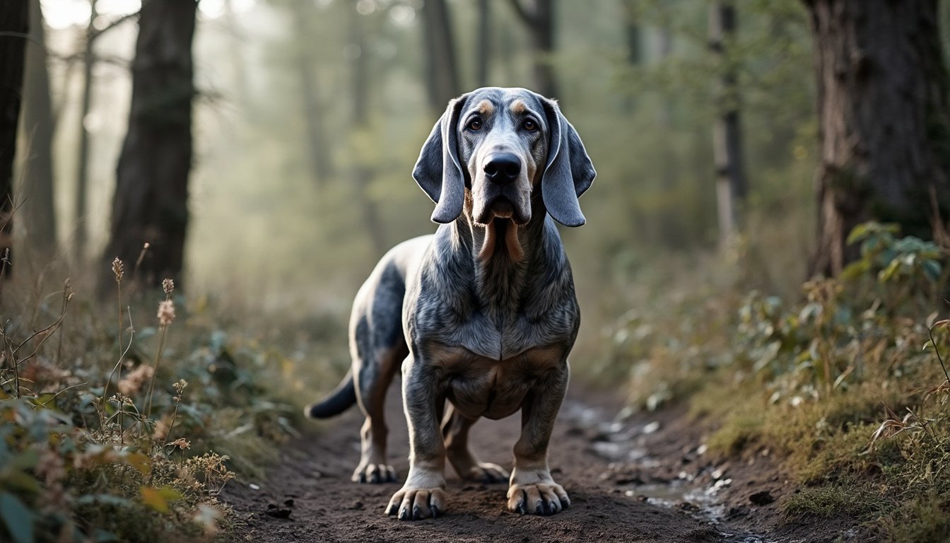 découvrez le basset bleu de gascogne, un chien énergique et fidèle, parfait pour les amateurs de sport cherchant un compagnon dynamique et affectueux lors de leurs activités en plein air.